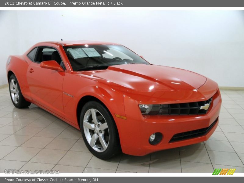 Inferno Orange Metallic / Black 2011 Chevrolet Camaro LT Coupe