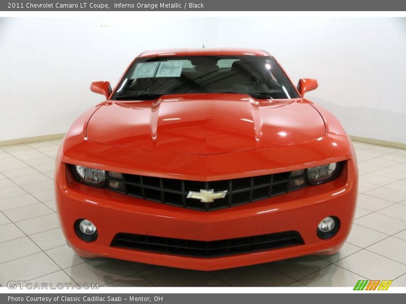 Inferno Orange Metallic / Black 2011 Chevrolet Camaro LT Coupe