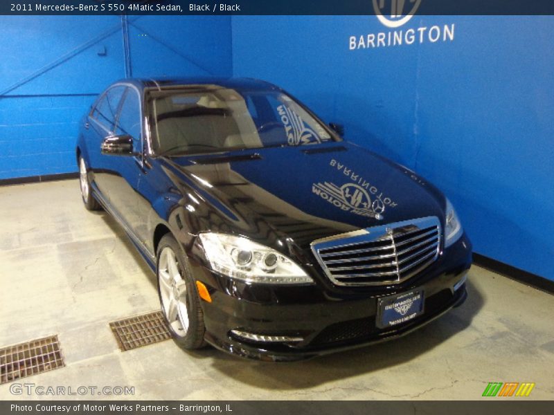 Black / Black 2011 Mercedes-Benz S 550 4Matic Sedan