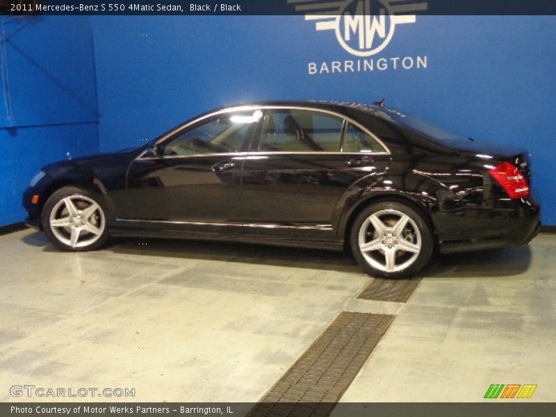 Black / Black 2011 Mercedes-Benz S 550 4Matic Sedan
