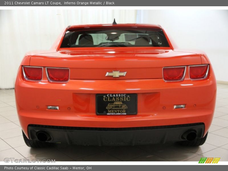 Inferno Orange Metallic / Black 2011 Chevrolet Camaro LT Coupe