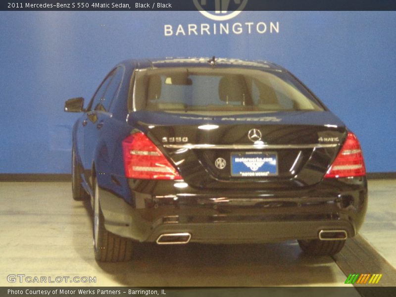 Black / Black 2011 Mercedes-Benz S 550 4Matic Sedan