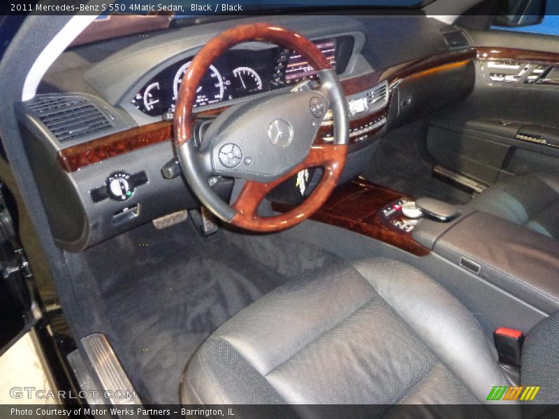 Black / Black 2011 Mercedes-Benz S 550 4Matic Sedan
