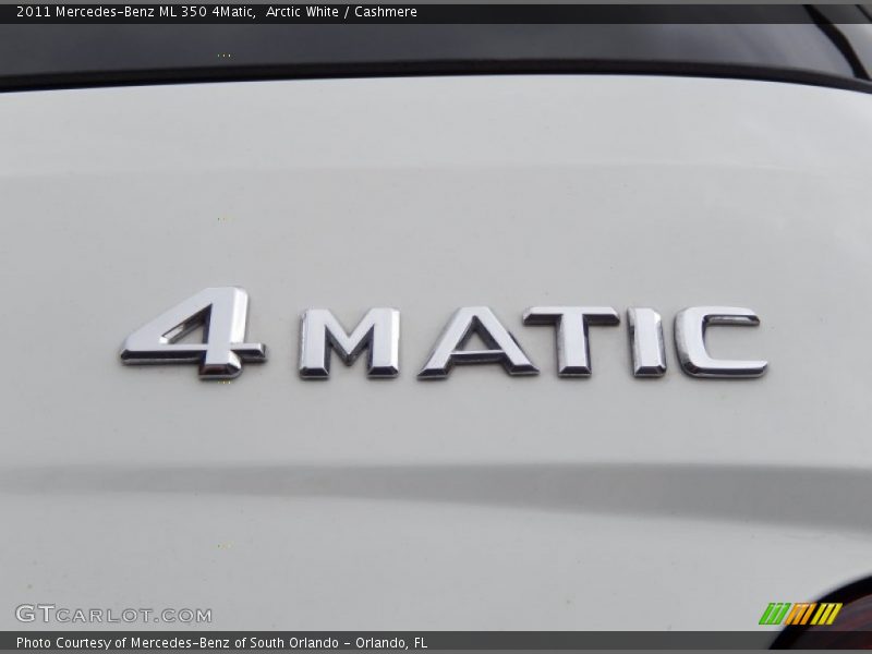 Arctic White / Cashmere 2011 Mercedes-Benz ML 350 4Matic