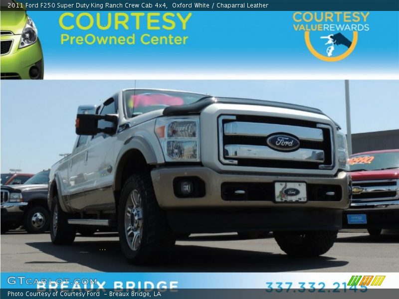 Oxford White / Chaparral Leather 2011 Ford F250 Super Duty King Ranch Crew Cab 4x4