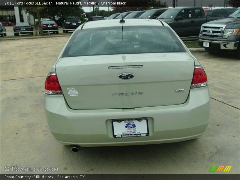 Natural Neutral Metallic / Charcoal Black 2011 Ford Focus SEL Sedan