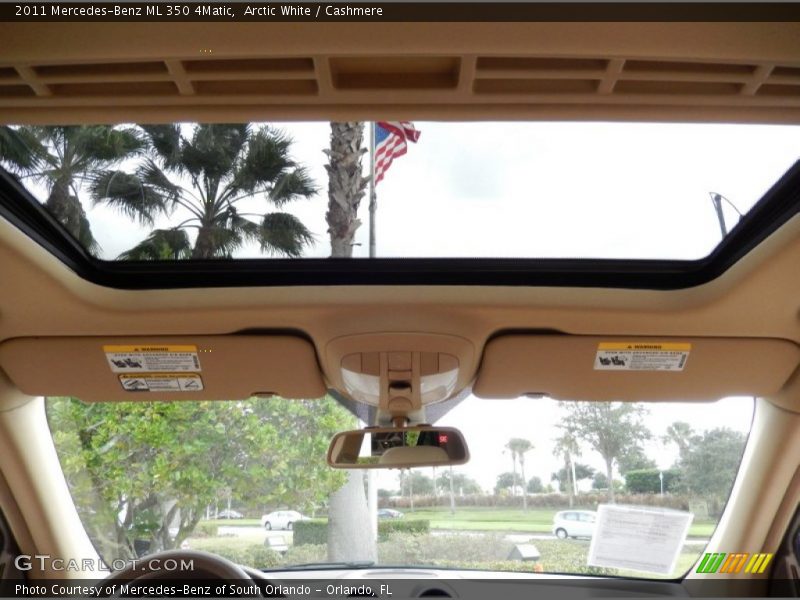 Arctic White / Cashmere 2011 Mercedes-Benz ML 350 4Matic
