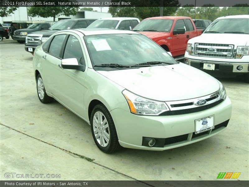 Natural Neutral Metallic / Charcoal Black 2011 Ford Focus SEL Sedan