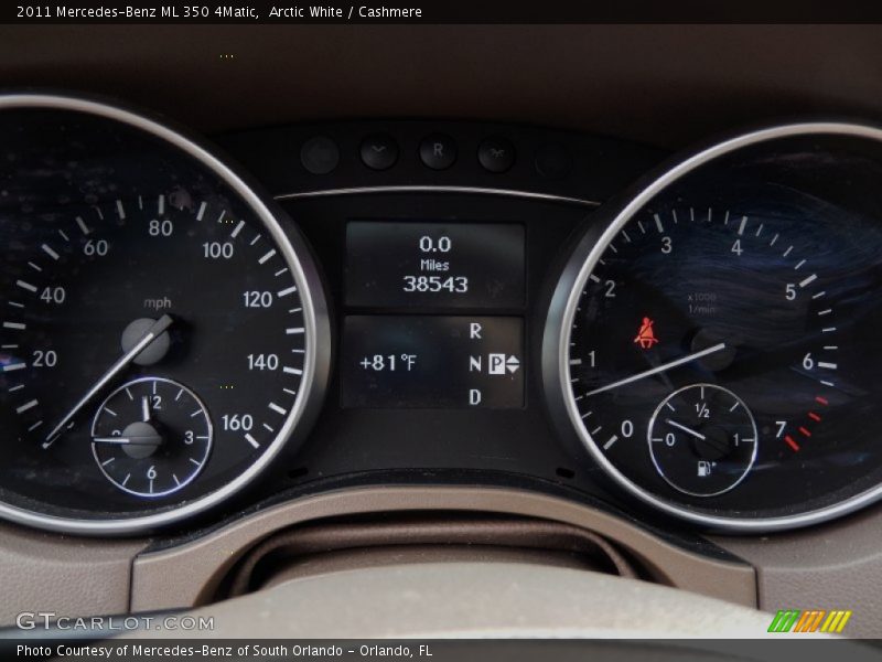 Arctic White / Cashmere 2011 Mercedes-Benz ML 350 4Matic