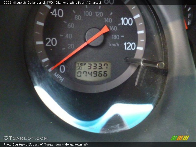Diamond White Pearl / Charcoal 2006 Mitsubishi Outlander LS 4WD
