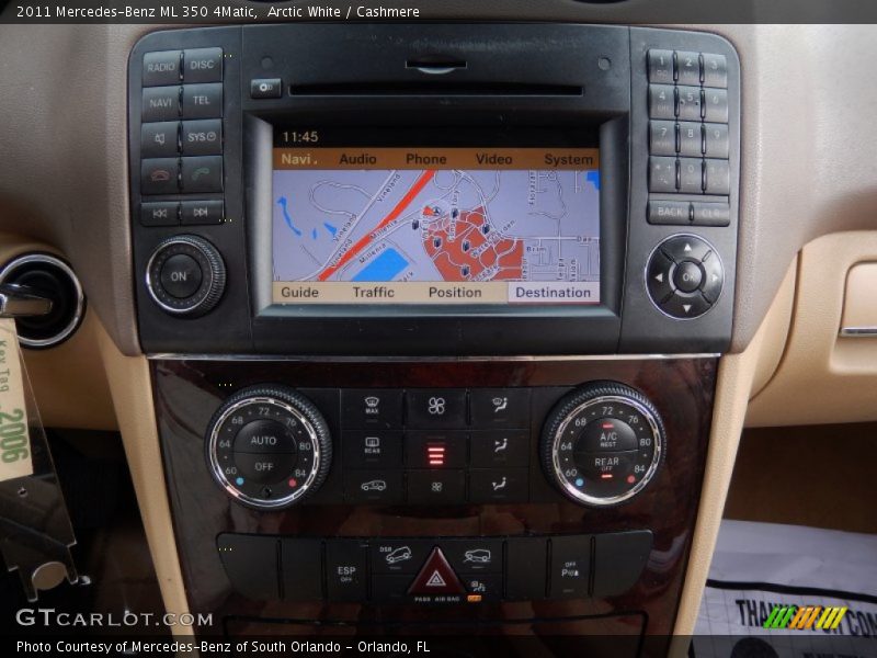 Arctic White / Cashmere 2011 Mercedes-Benz ML 350 4Matic