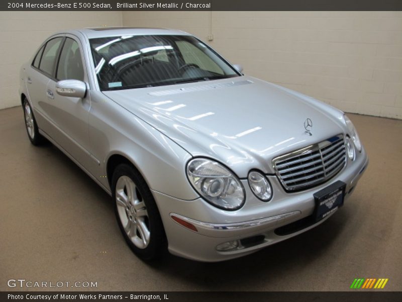 Brilliant Silver Metallic / Charcoal 2004 Mercedes-Benz E 500 Sedan