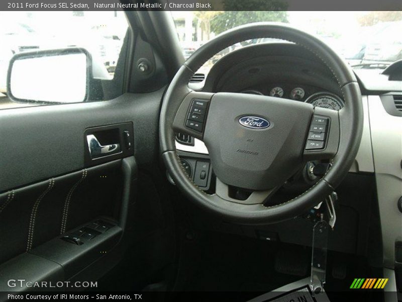 Natural Neutral Metallic / Charcoal Black 2011 Ford Focus SEL Sedan
