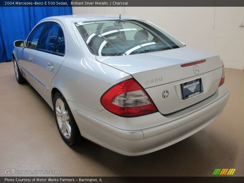 Brilliant Silver Metallic / Charcoal 2004 Mercedes-Benz E 500 Sedan