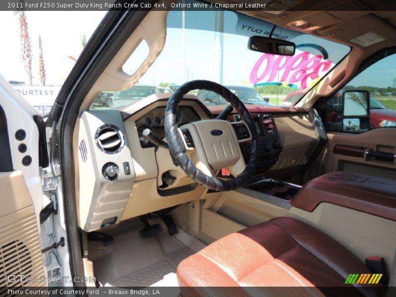 Oxford White / Chaparral Leather 2011 Ford F250 Super Duty King Ranch Crew Cab 4x4