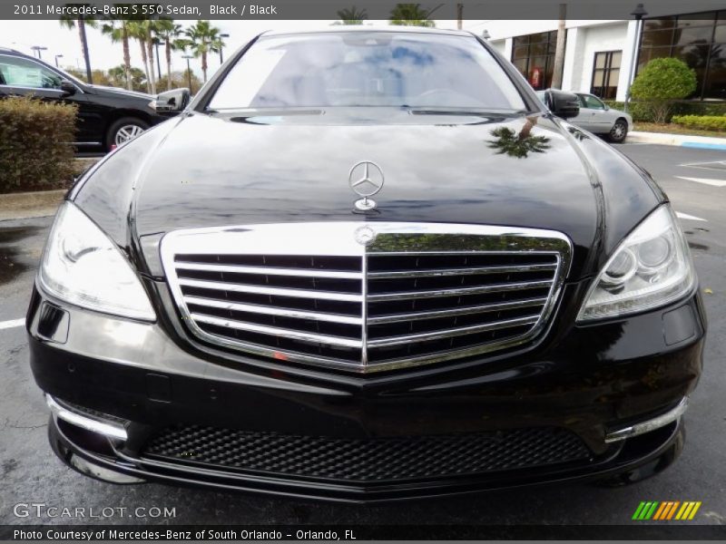 Black / Black 2011 Mercedes-Benz S 550 Sedan