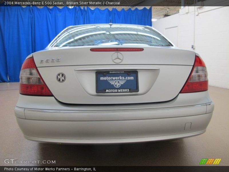 Brilliant Silver Metallic / Charcoal 2004 Mercedes-Benz E 500 Sedan