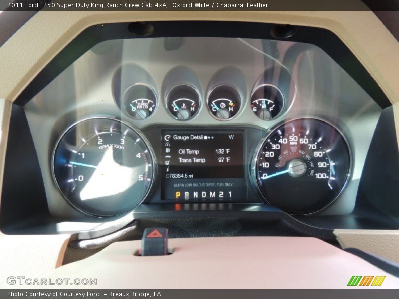 Oxford White / Chaparral Leather 2011 Ford F250 Super Duty King Ranch Crew Cab 4x4