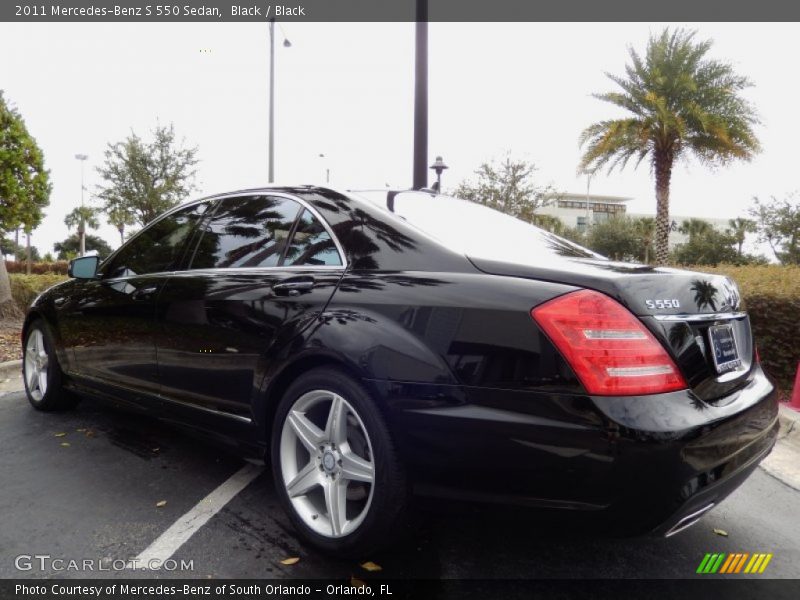 Black / Black 2011 Mercedes-Benz S 550 Sedan