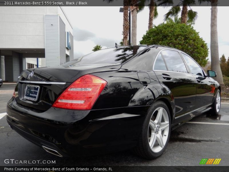 Black / Black 2011 Mercedes-Benz S 550 Sedan