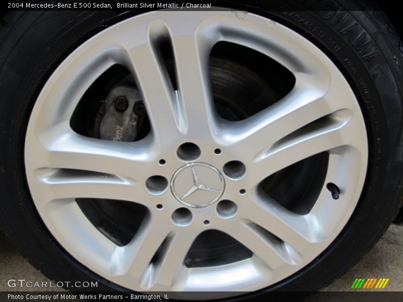 Brilliant Silver Metallic / Charcoal 2004 Mercedes-Benz E 500 Sedan