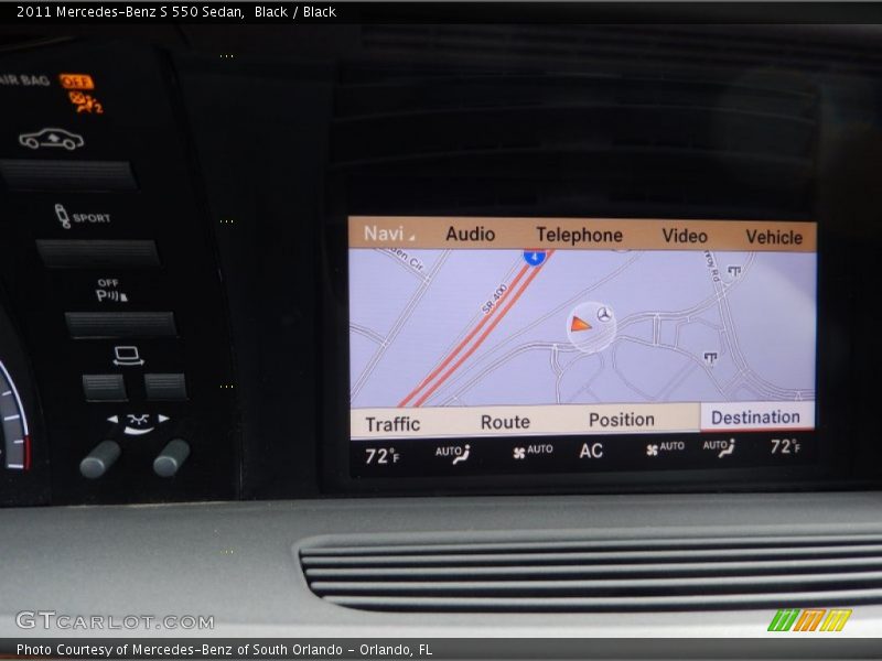 Black / Black 2011 Mercedes-Benz S 550 Sedan