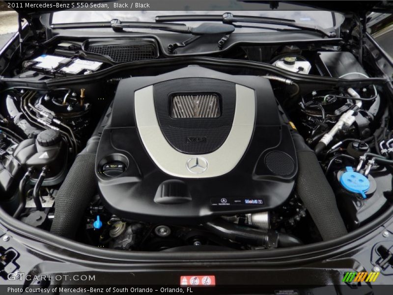 Black / Black 2011 Mercedes-Benz S 550 Sedan