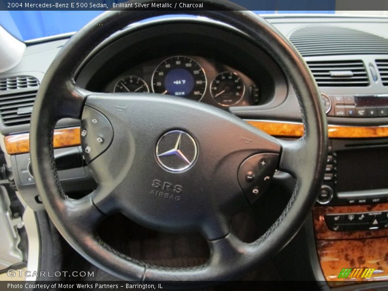 Brilliant Silver Metallic / Charcoal 2004 Mercedes-Benz E 500 Sedan