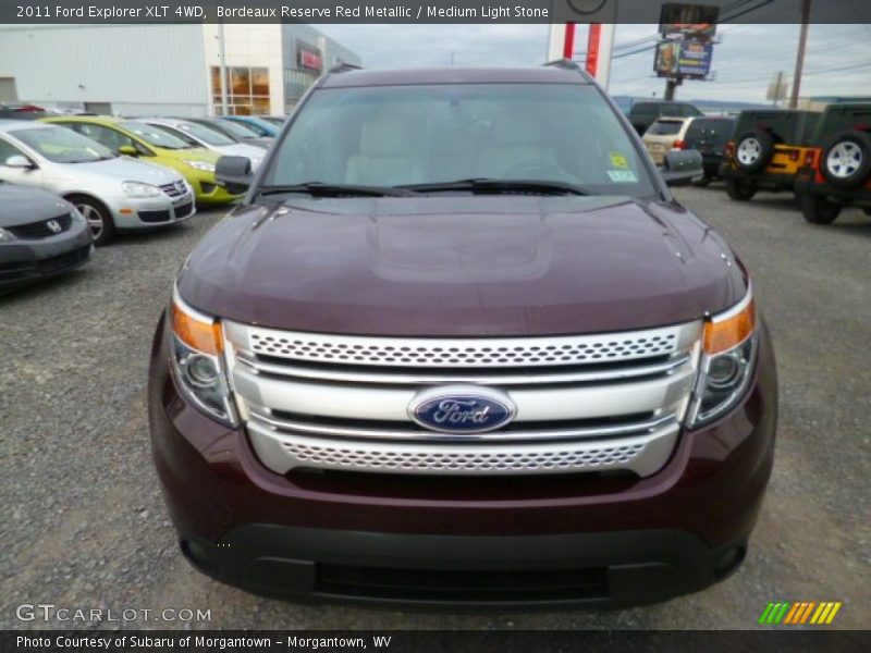 Bordeaux Reserve Red Metallic / Medium Light Stone 2011 Ford Explorer XLT 4WD