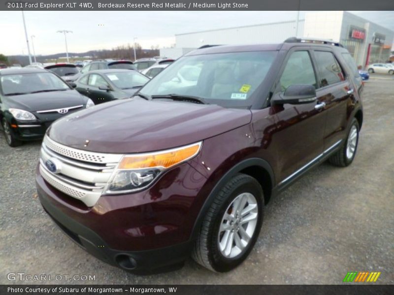 Bordeaux Reserve Red Metallic / Medium Light Stone 2011 Ford Explorer XLT 4WD