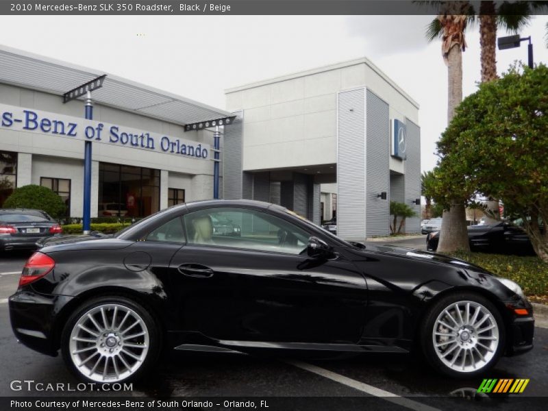 Black / Beige 2010 Mercedes-Benz SLK 350 Roadster