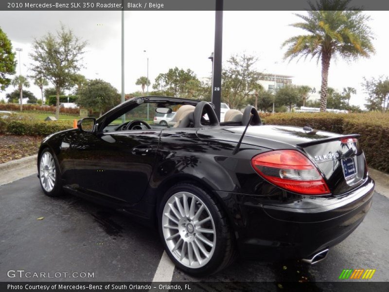 Black / Beige 2010 Mercedes-Benz SLK 350 Roadster