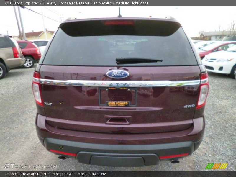 Bordeaux Reserve Red Metallic / Medium Light Stone 2011 Ford Explorer XLT 4WD