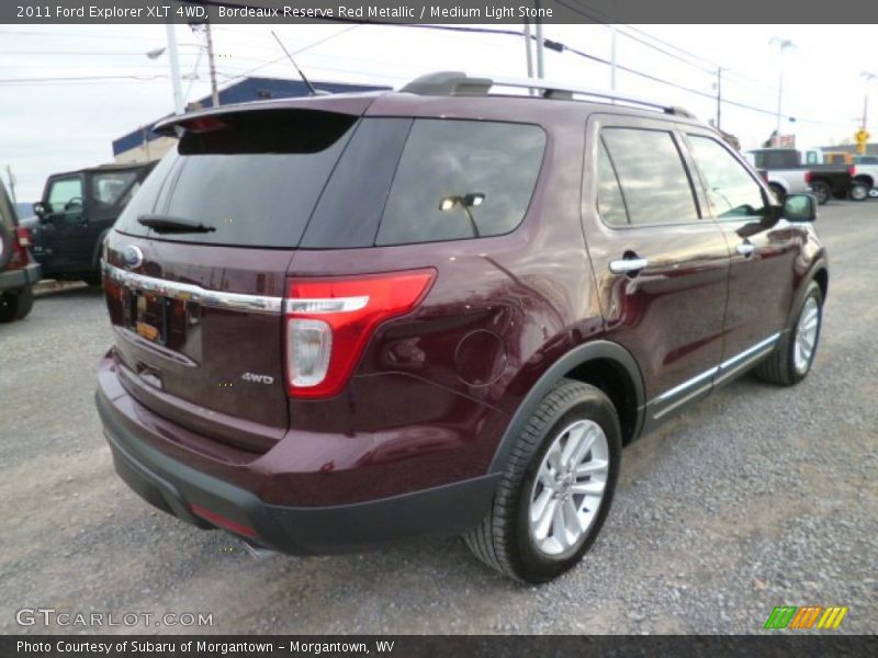 Bordeaux Reserve Red Metallic / Medium Light Stone 2011 Ford Explorer XLT 4WD