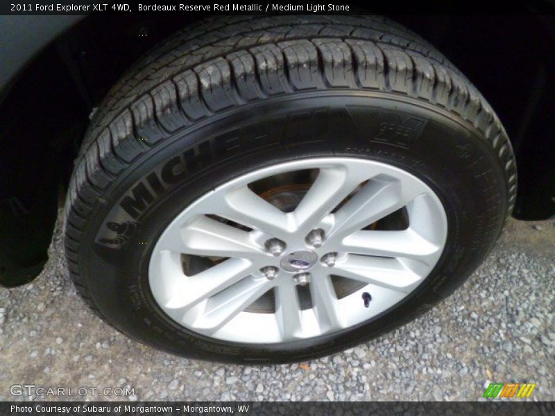 Bordeaux Reserve Red Metallic / Medium Light Stone 2011 Ford Explorer XLT 4WD
