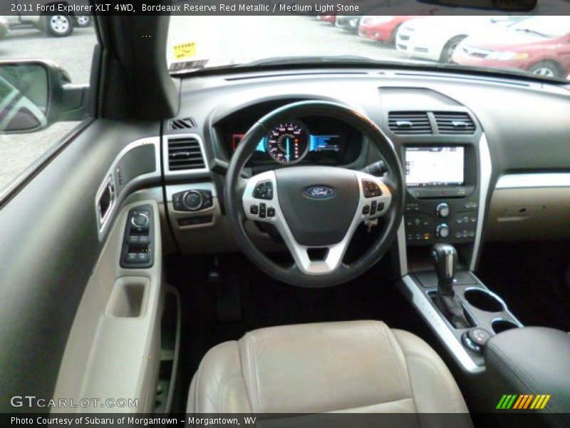Bordeaux Reserve Red Metallic / Medium Light Stone 2011 Ford Explorer XLT 4WD