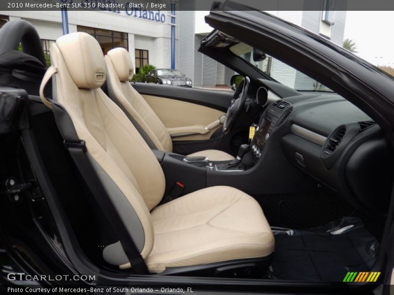 Black / Beige 2010 Mercedes-Benz SLK 350 Roadster