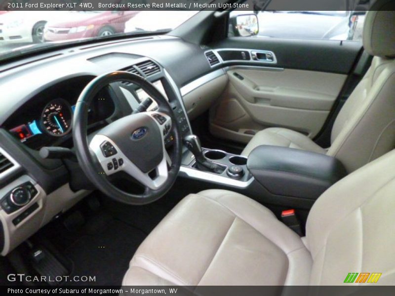 Bordeaux Reserve Red Metallic / Medium Light Stone 2011 Ford Explorer XLT 4WD