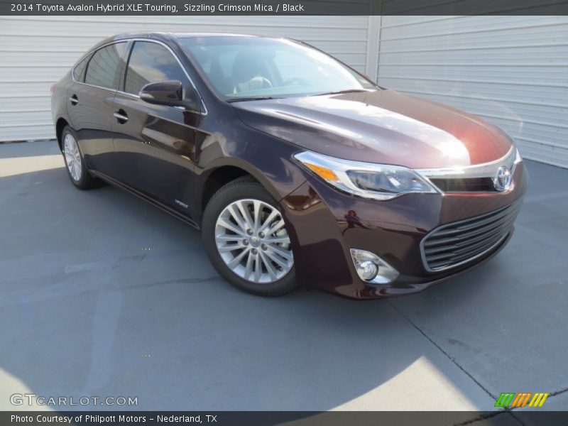 Sizzling Crimson Mica / Black 2014 Toyota Avalon Hybrid XLE Touring