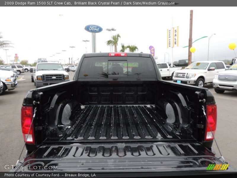 Brilliant Black Crystal Pearl / Dark Slate/Medium Graystone 2009 Dodge Ram 1500 SLT Crew Cab
