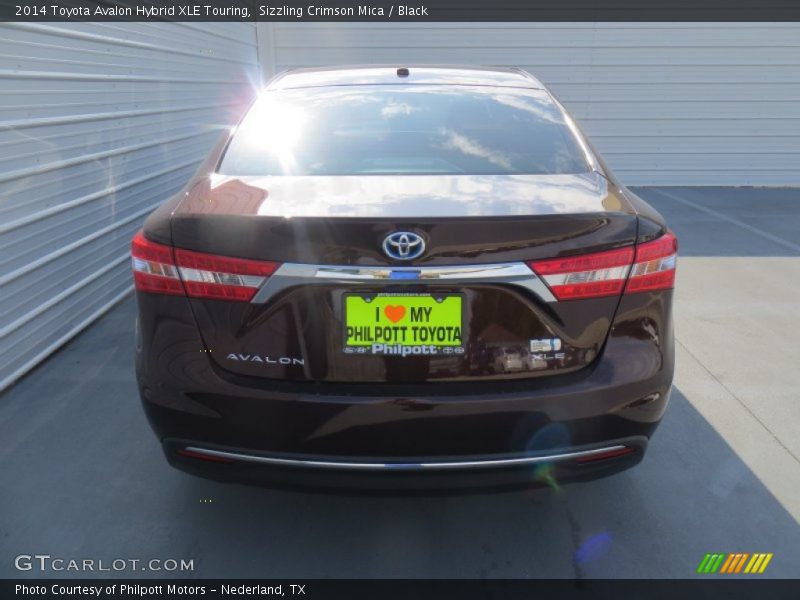 Sizzling Crimson Mica / Black 2014 Toyota Avalon Hybrid XLE Touring