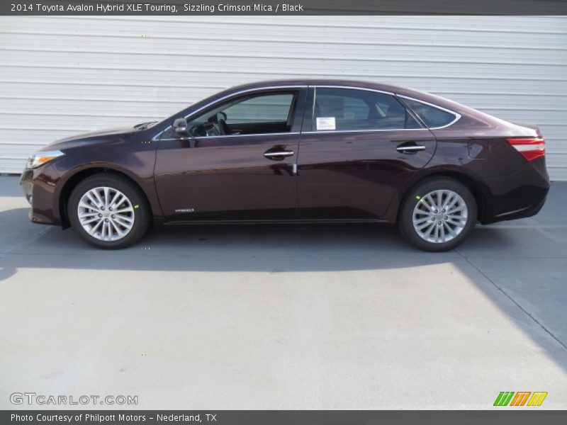 Sizzling Crimson Mica / Black 2014 Toyota Avalon Hybrid XLE Touring