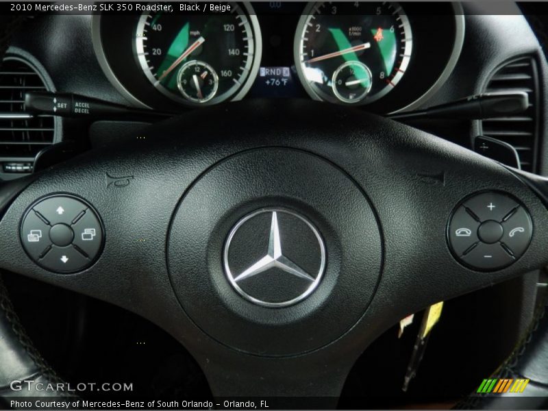 Black / Beige 2010 Mercedes-Benz SLK 350 Roadster