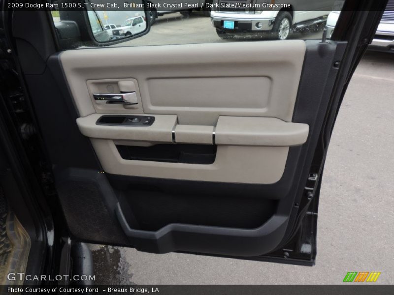 Brilliant Black Crystal Pearl / Dark Slate/Medium Graystone 2009 Dodge Ram 1500 SLT Crew Cab