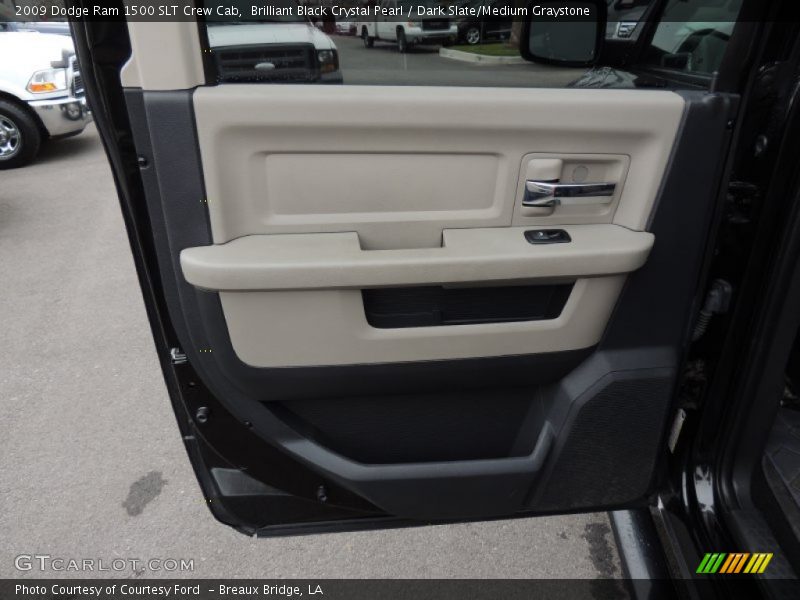Brilliant Black Crystal Pearl / Dark Slate/Medium Graystone 2009 Dodge Ram 1500 SLT Crew Cab