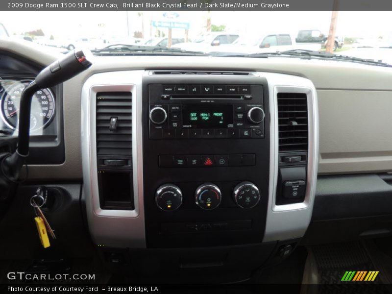 Brilliant Black Crystal Pearl / Dark Slate/Medium Graystone 2009 Dodge Ram 1500 SLT Crew Cab