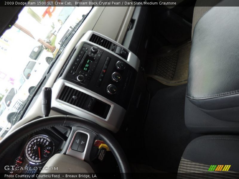 Brilliant Black Crystal Pearl / Dark Slate/Medium Graystone 2009 Dodge Ram 1500 SLT Crew Cab