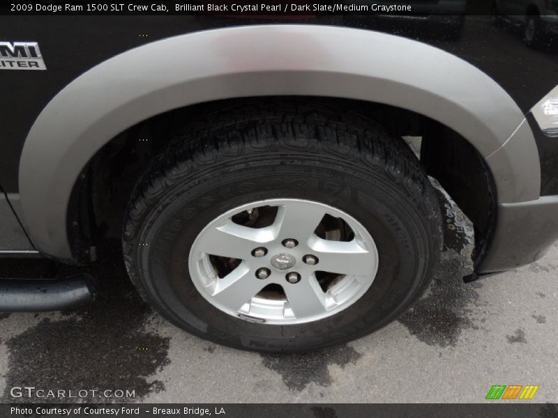 Brilliant Black Crystal Pearl / Dark Slate/Medium Graystone 2009 Dodge Ram 1500 SLT Crew Cab