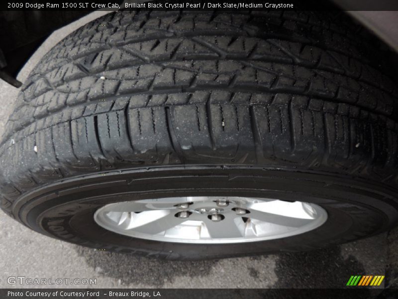 Brilliant Black Crystal Pearl / Dark Slate/Medium Graystone 2009 Dodge Ram 1500 SLT Crew Cab