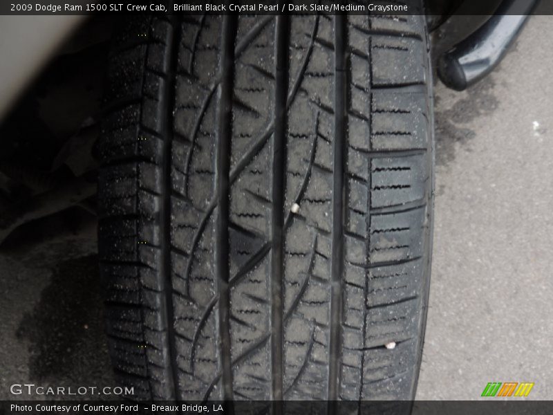 Brilliant Black Crystal Pearl / Dark Slate/Medium Graystone 2009 Dodge Ram 1500 SLT Crew Cab